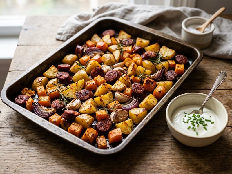 Sheet-Pan Potatoes with Pumpkin | Crispy Autumn One-Pan Dish