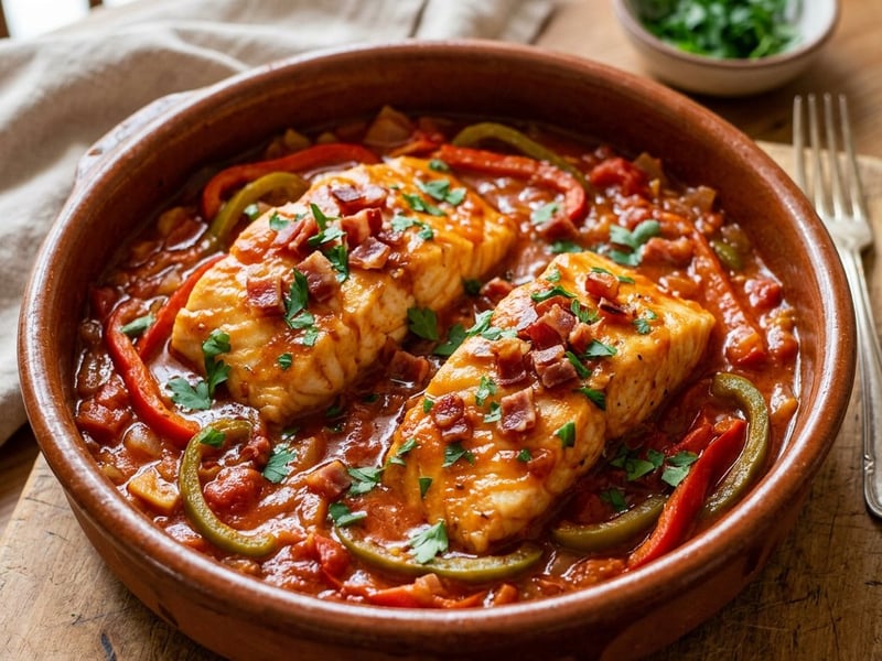 Cod in Chilindrón Sauce | Succulent Spanish Classic