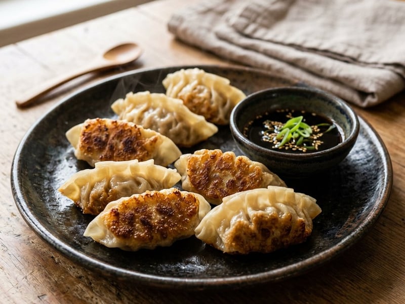 Koreai ropogós csirkés mandu | Szaftos street food batyu (Gun-Mandu)