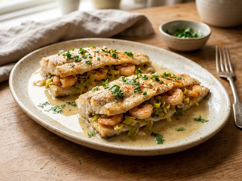 Spanish Stuffed Hake Fillet | Juicy Oven-Baked Seafood Dish