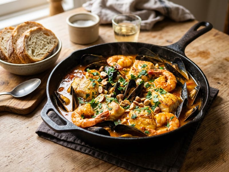Spanish Seafood and Fish Stew | Zarzuela de mariscos
