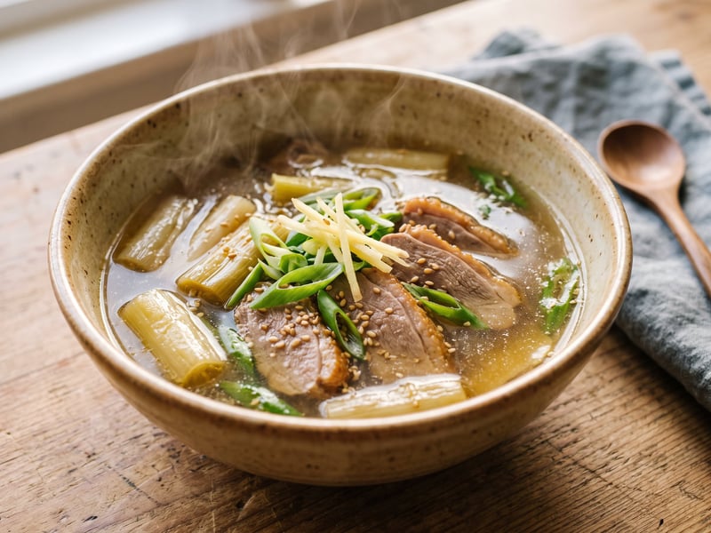 Korean Leek and Duck Soup | Warming Oritang
