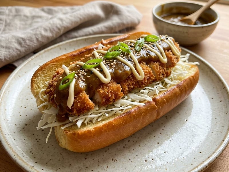 Japán csirkés Katsu Curry Dog | Ropogós street food kedvenc