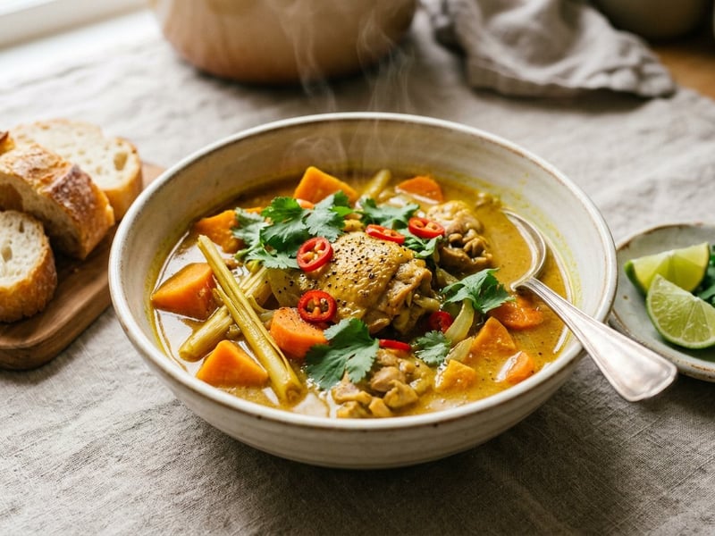 Cà Ri Gà | Melengető vietnámi csirke curry leves