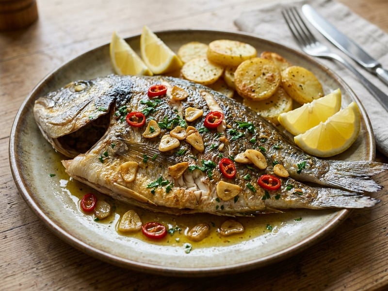 Spanish pan-seared sea bream | Dorada a la espalda
