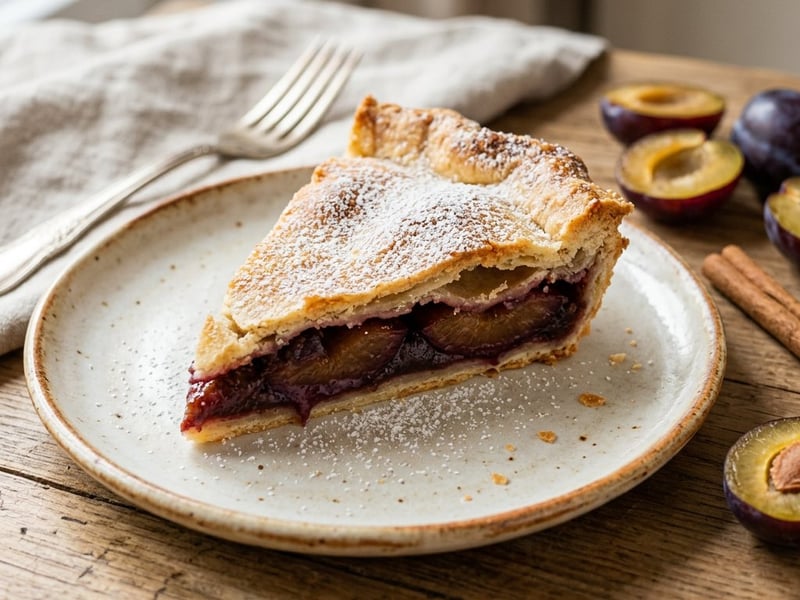 Békebeli szilvás pite | Fahéjas omlós sütemény