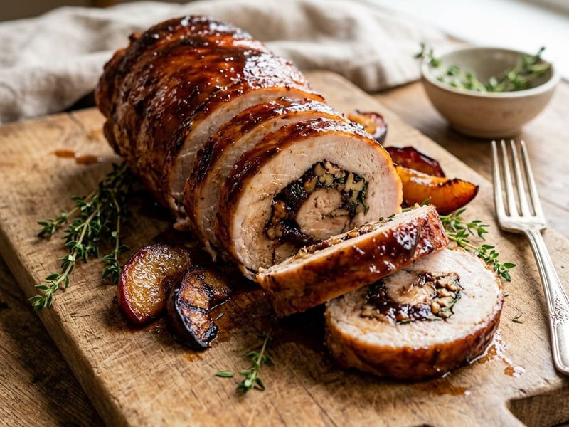 Walnut and Plum BBQ Turkey Breast Roll | Smoky Autumn Grill
