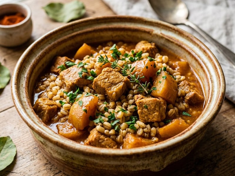 Pork Stew with Quince and Pearl Barley | Juicy Autumn One-Pot Meal