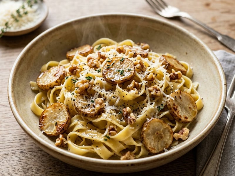Pirított csicsókás tagliatelle | Olasz tészta dióval