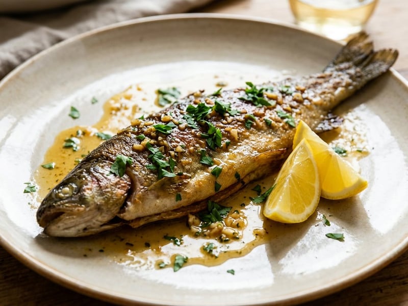 Andalusian garlic trout | Trucha al Jerez style