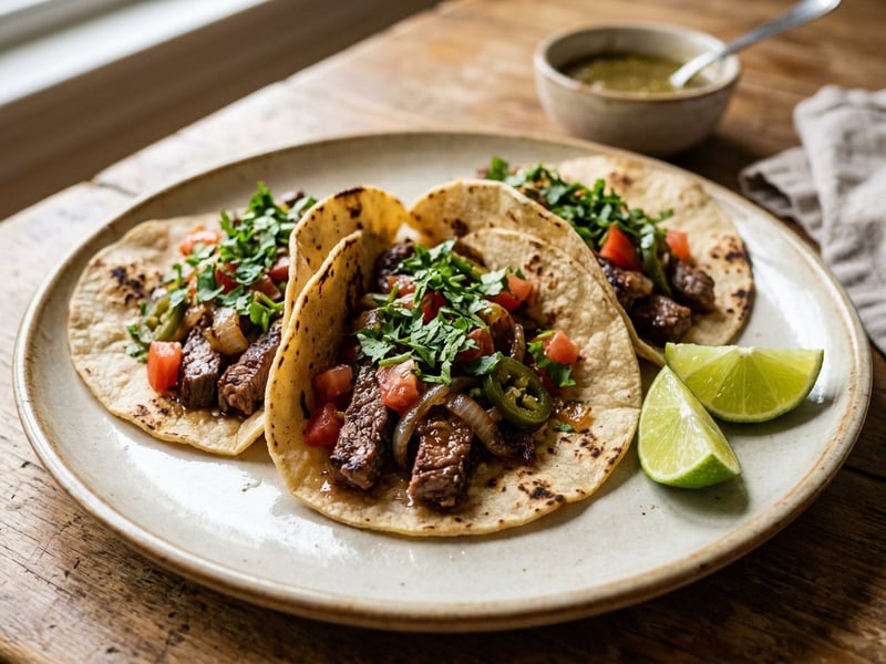 Mexican bistec taco | Juicy beef street food