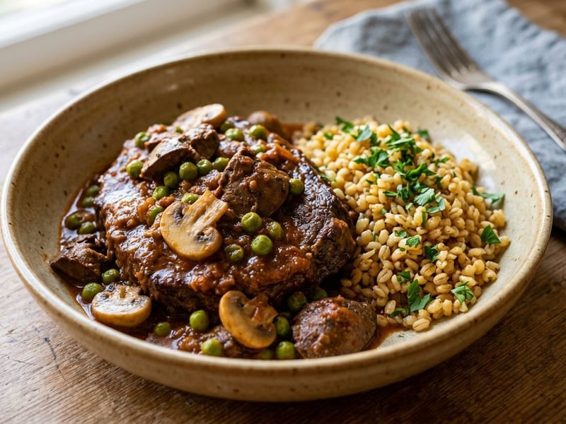 Andrássy-style Rib Eye Steak | Juicy Beef Cutlet with Liver and Mushrooms
