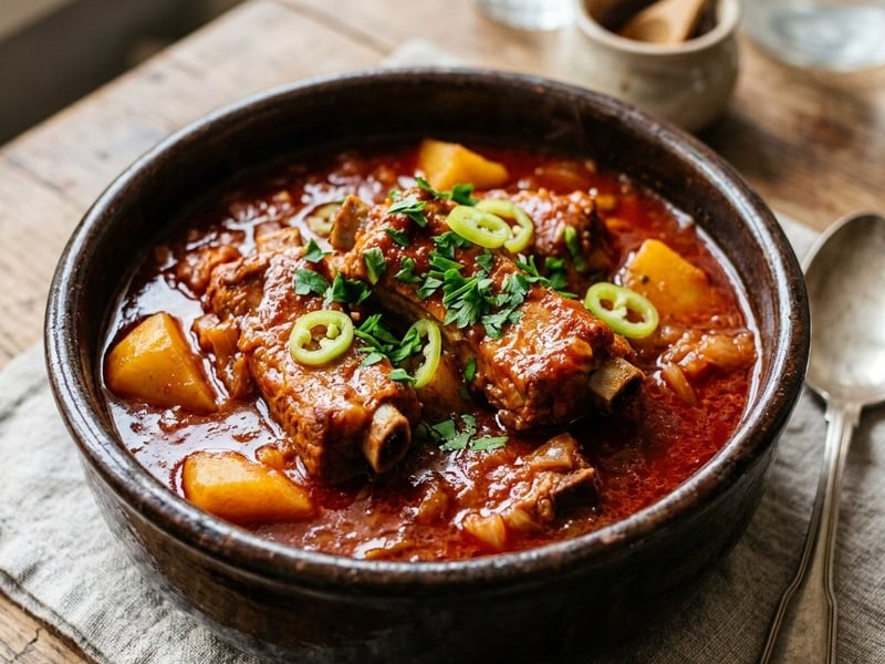 Cauldron Pork Rib Stew with Potatoes