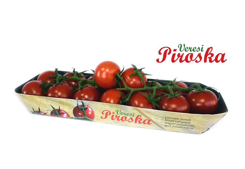 Veresi Piroska paradicsom, csomagolt