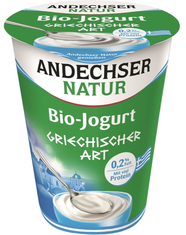 Andechser BIO Low-fat Greek Yoghurt 0,2% with Extra Protein