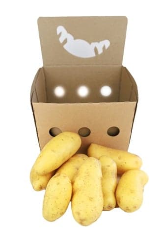 Domestic yellow salad croissant potatoes type A, packaged
