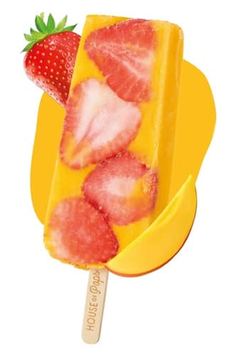 House of Pops Mango Strawberry (Mangó és-,eper ízű fagylalt)