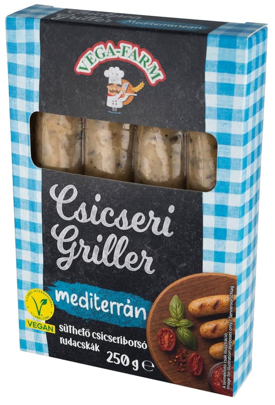 Vega-Farm Csicseri Griller Mediterranean Style Vegan Sausages
