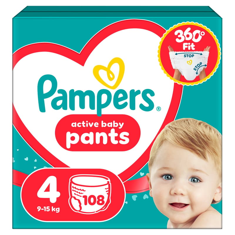 Pampers  Pant Mega Quad S4 108CT