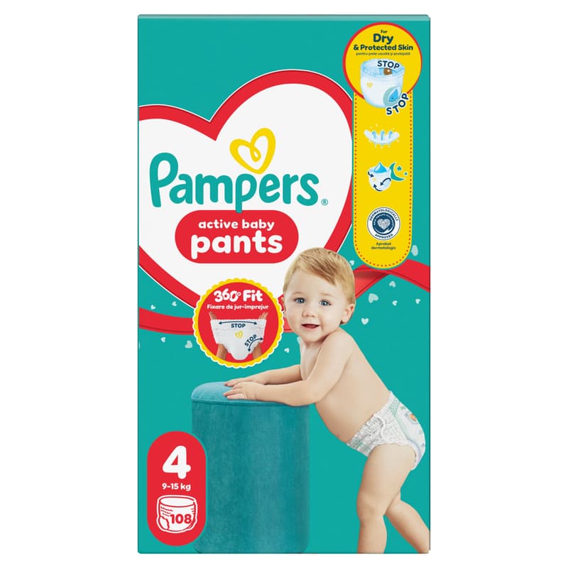 Pampers  Pant Mega Quad S4 108CT