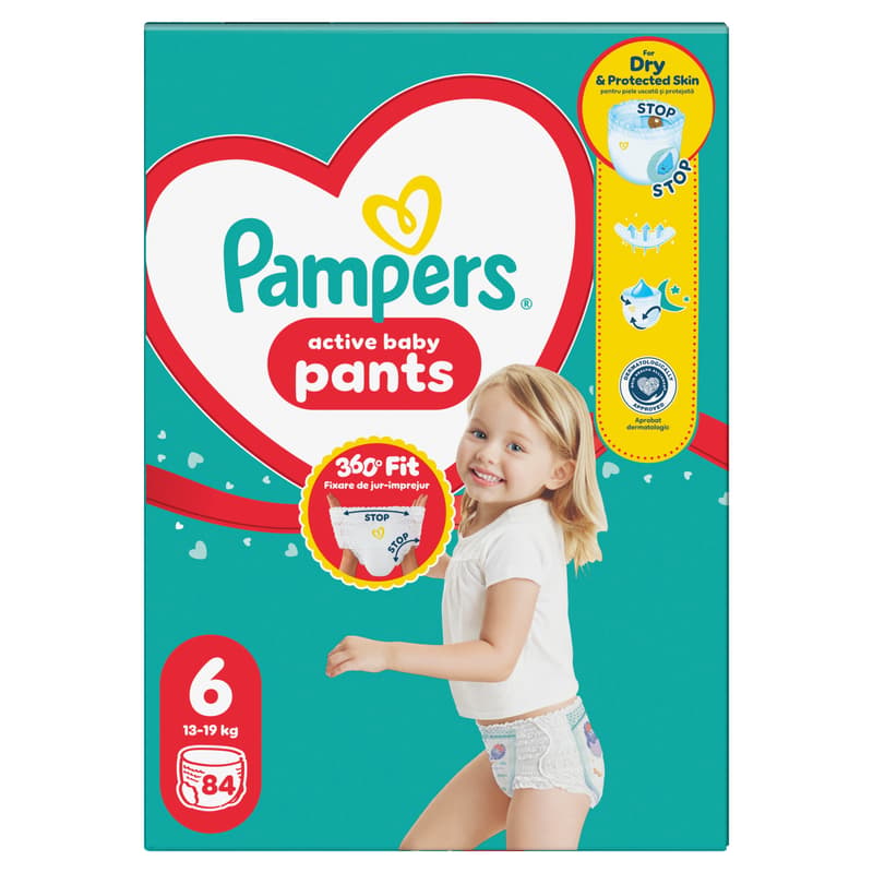 Pampers  Pant Mega Quad S6 84CT
