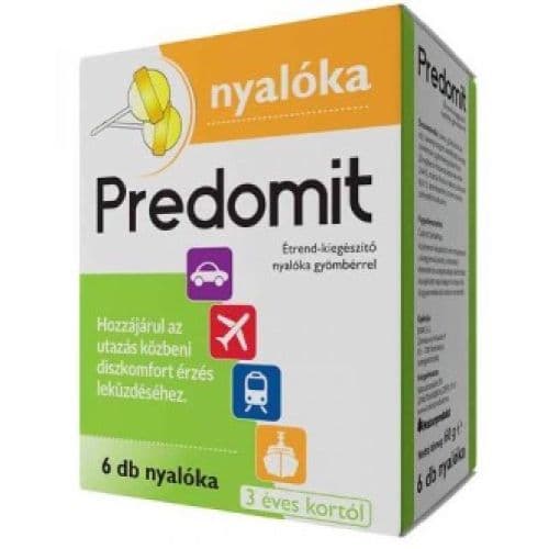 Predomit Éterend-kiegészító nyalóka gyömbérrel 6 db