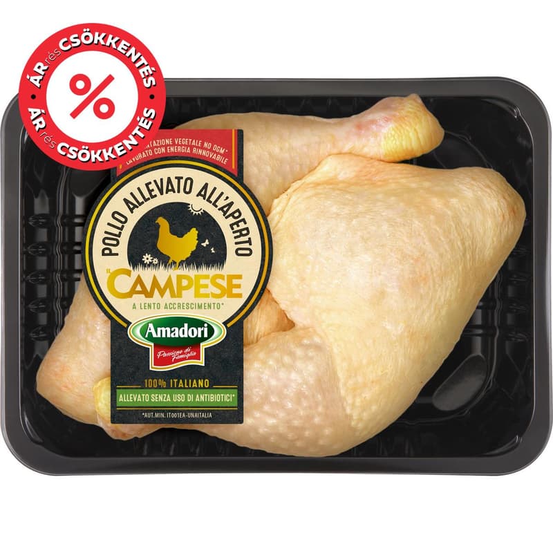 Amadori Campese- Egész csirke comb, szabad tartású