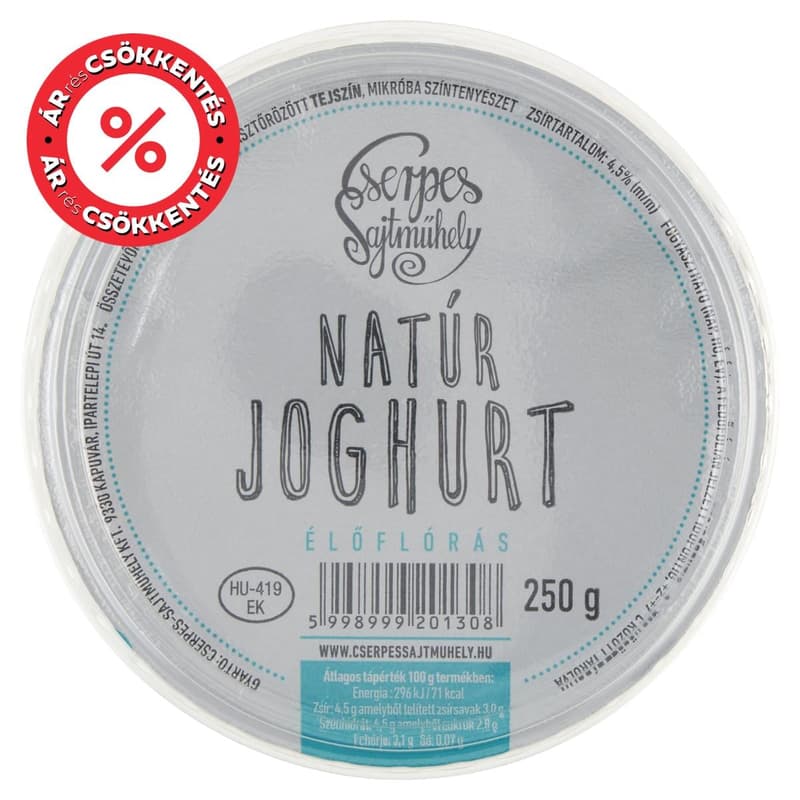Cserpes yoghurt
