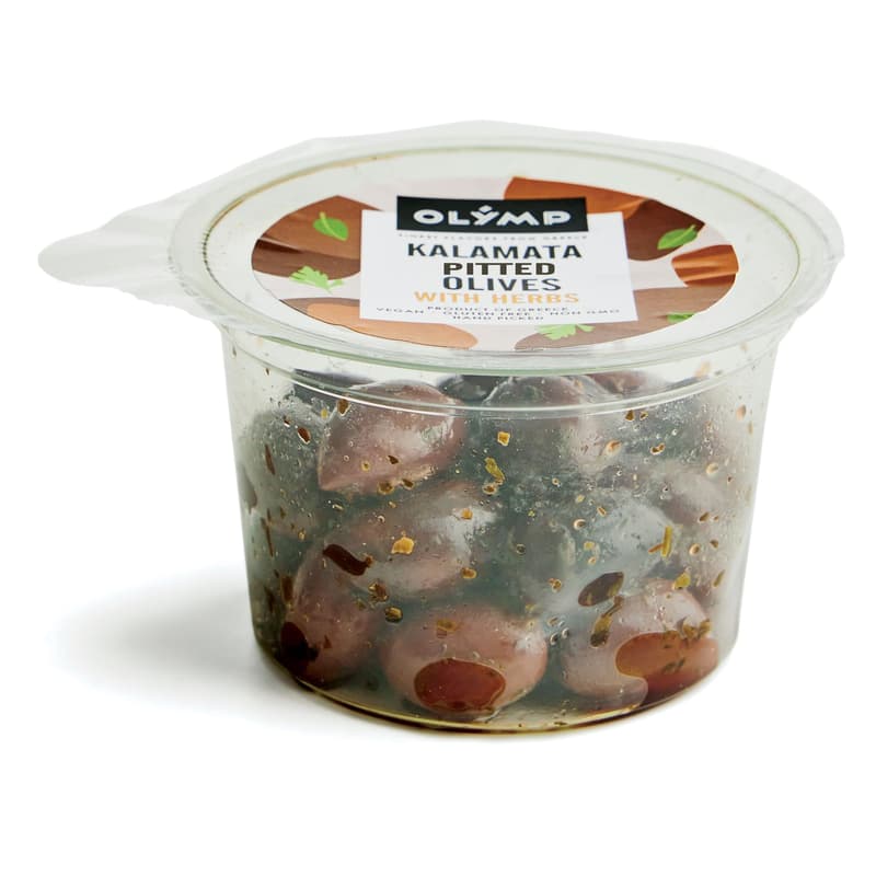 OLYMP Kalamata variety pitted olives with herbs