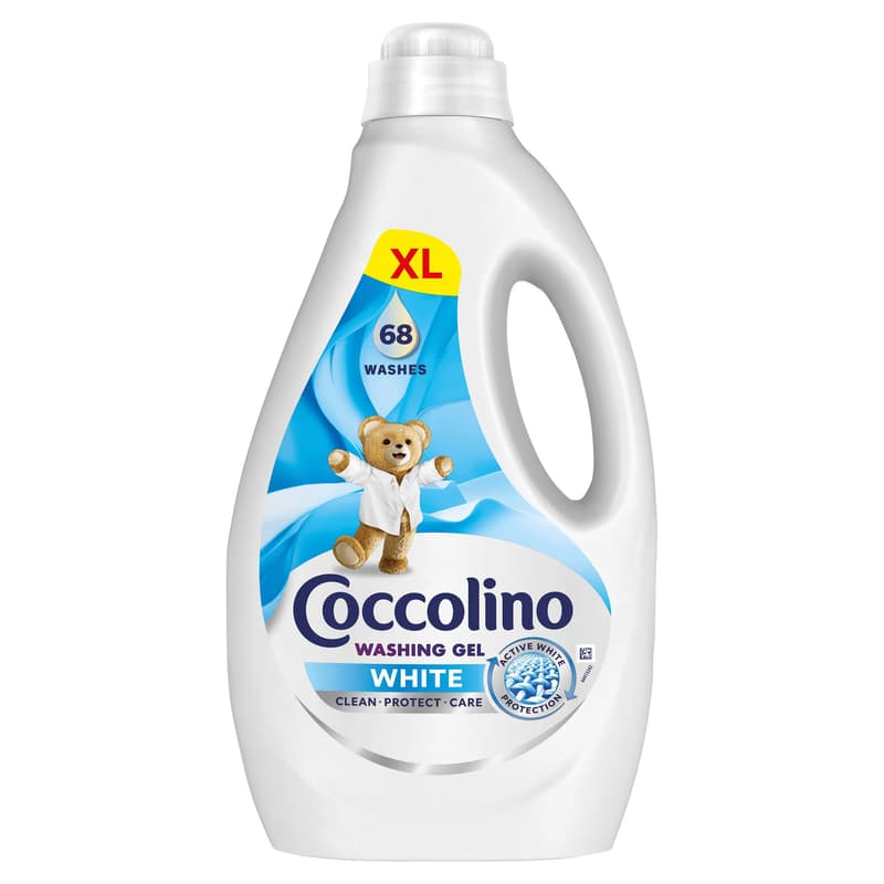 Coccolino Washing Gel for White Clothes 2.72L
