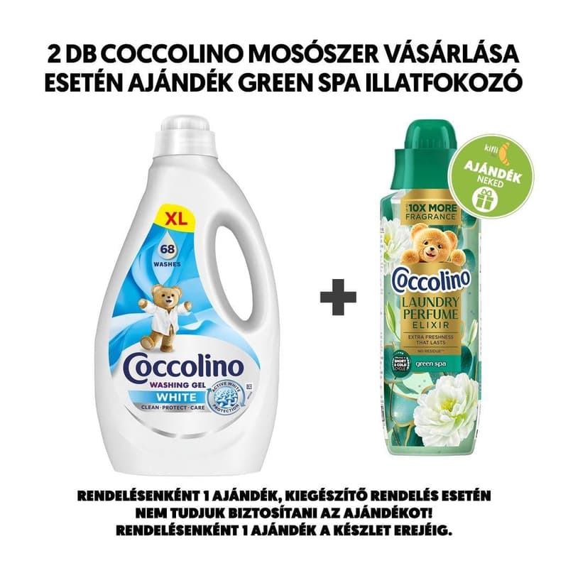 Coccolino Washing Gel for White Clothes 2.72L