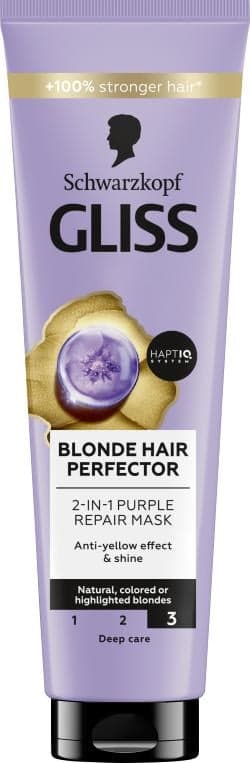 Gliss Ashing 2 in 1 Hair Mask Blonde Perfector