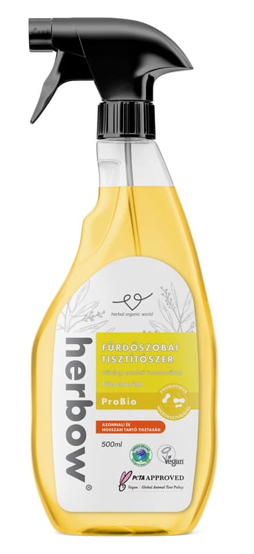 Herbow Bathroom Cleaner Probiotic Spray With Fresh Citrus Scent