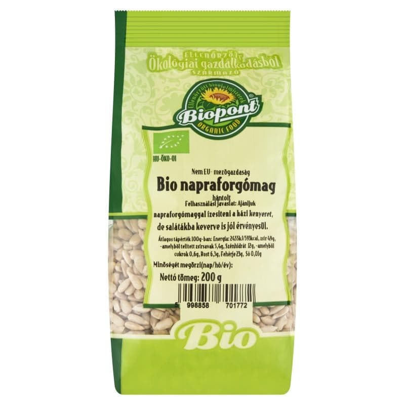 Biopont Organic Hulled Sunflower Seeds 200 g