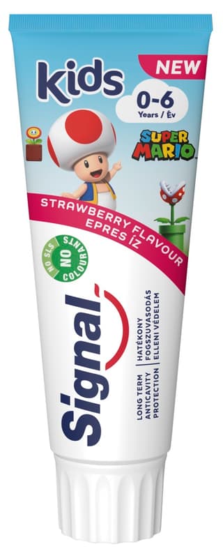 Signal Kids strawberry-flavored toothpaste for children 0-6 years old