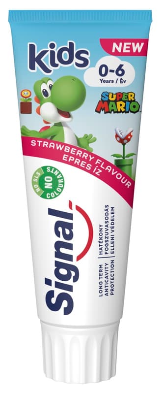 Signal Kids strawberry-flavored toothpaste for children 0-6 years old