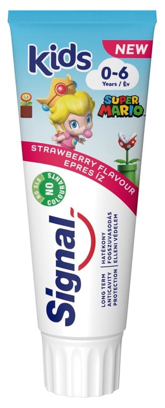 Signal Kids strawberry-flavored toothpaste for children 0-6 years old