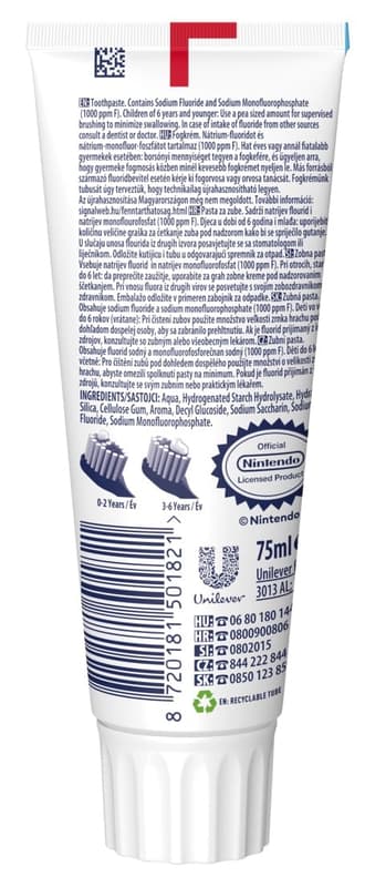 Signal Kids strawberry-flavored toothpaste for children 0-6 years old