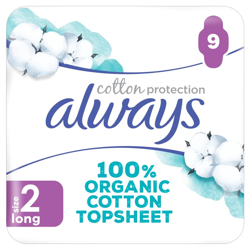 Always Cot Pro Pads Long Wing 9CT