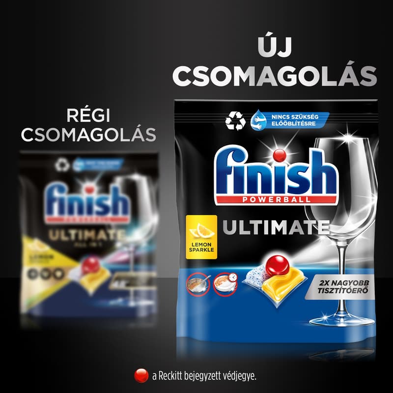 Finish Ultimate All in 1 mosogatógép kapszula, Citrom illat