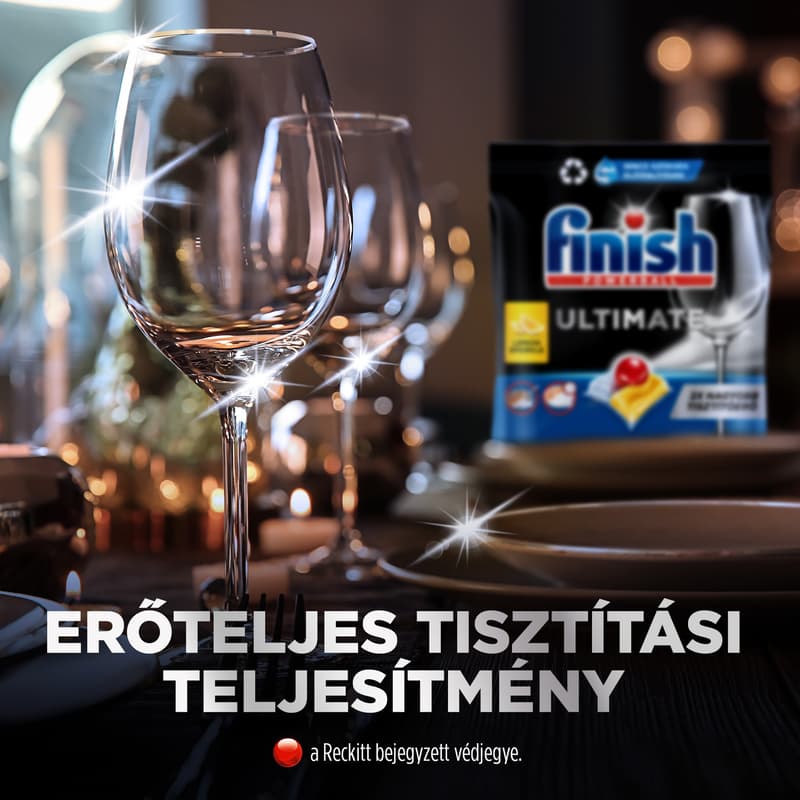 Finish Ultimate All in 1 mosogatógép kapszula, Citrom illat
