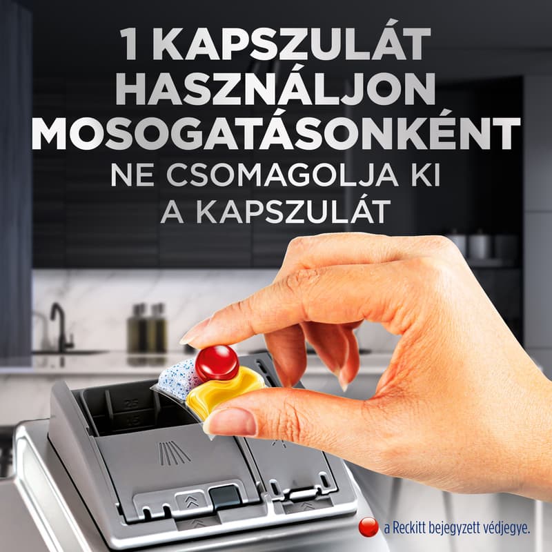 Finish Ultimate All in 1 mosogatógép kapszula, Citrom illat
