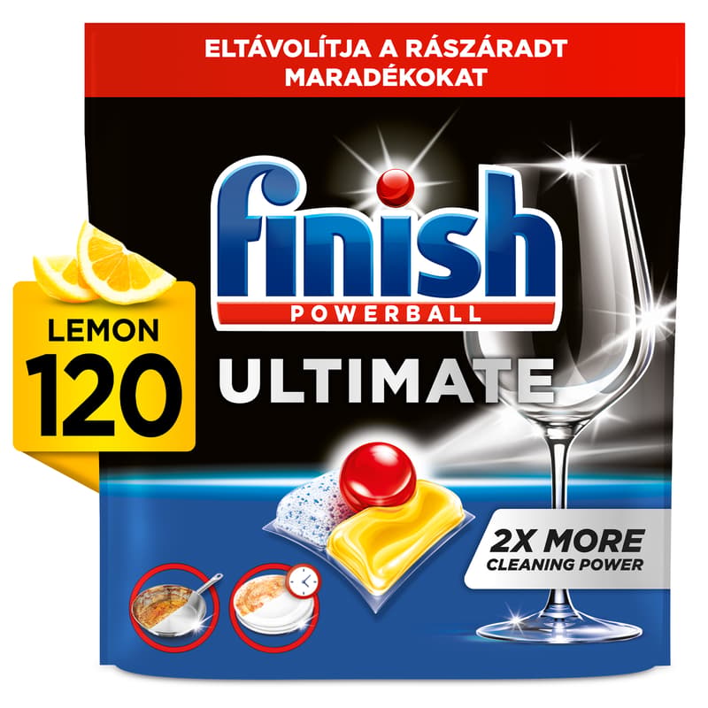 Finish Ultimate All in 1 mosogatógép kapszula, Citrom illat