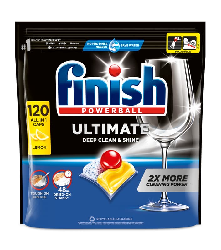Finish Ultimate All in 1 mosogatógép kapszula, Citrom illat
