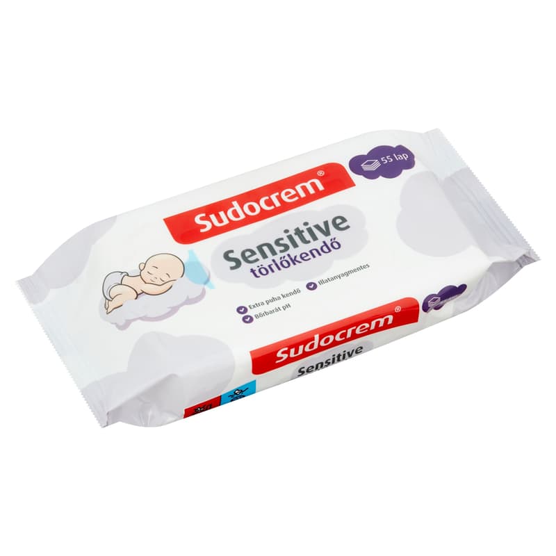 Sudocrem Sensitive wet wipes 55 sheets