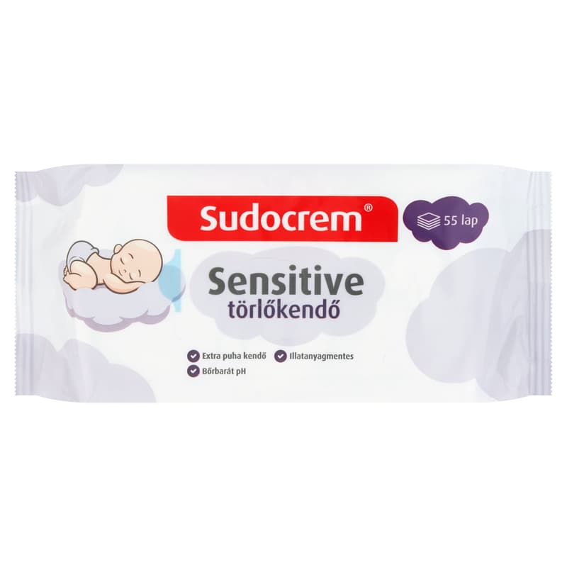 Sudocrem Sensitive wet wipes 55 sheets