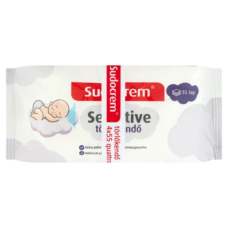 Sudocrem Sensitive wet wipes 4x55 sheets
