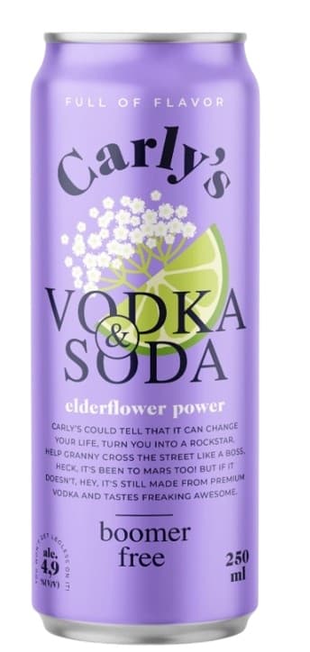 Carly's Vodka & Soda Elderflower Power 4,9%