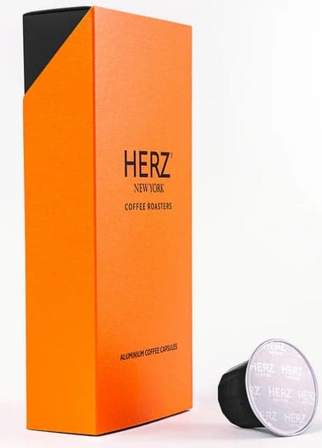 HERZ New York Coffee Roasters Ristretto Nespresso compatible aluminum coffee capsule