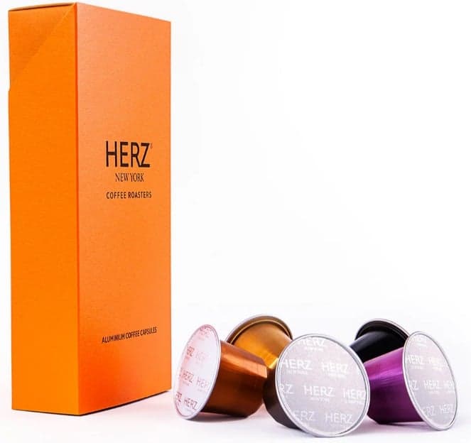 HERZ New York Coffee Roasters Taste It! Nespresso compatible aluminum coffee capsule